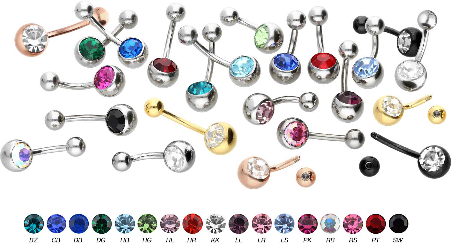 Titan Bananabell KRISTALL | PIERCINGLINE